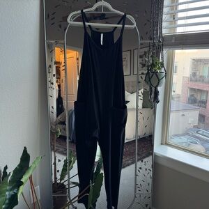 AS Revival / Altard State Black Women's Jumpsuit Overalls